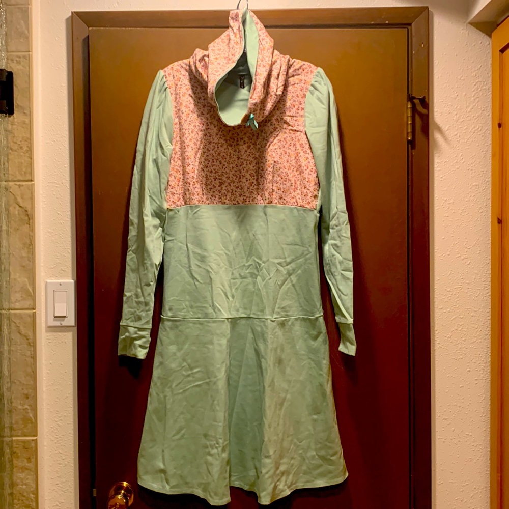 Funnel neck dress by Meko